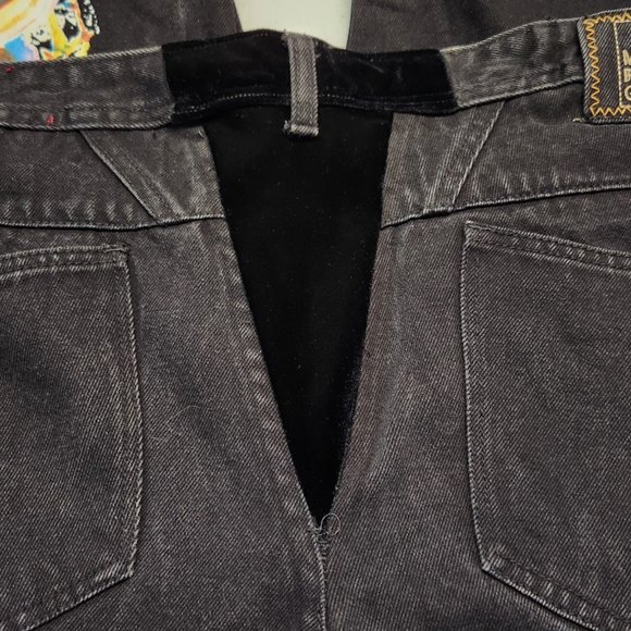 Vintage 90s Marithe Francois Girbuad Black Denim Jeans size 36x30 - Picture 7 of 10